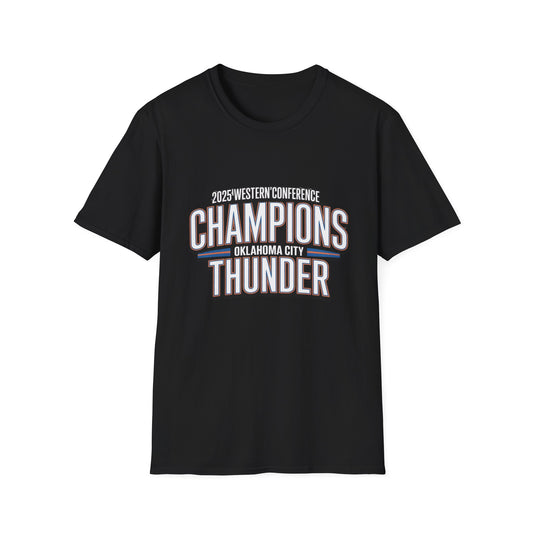 2025 Western Conference Champions | Oklahoma City Thunder Unisex T-Shirt