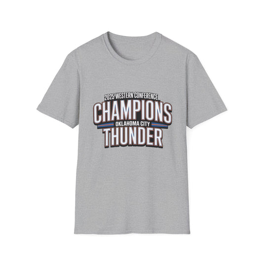 2025 Western Conference Champions | Oklahoma City Thunder Unisex T-Shirt